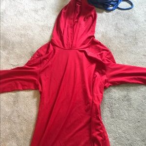 red nike hoodie